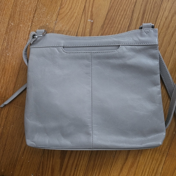 HOBO Silver Leather Cambel Crossbody Bag - Picture 2 of 8